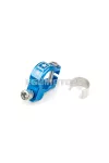 Exhaust Clamp Stage6 Alu CNC Blue