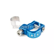 Exhaust Clamp Stage6 Alu CNC Blue