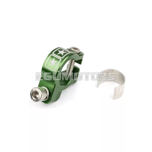 Exhaust Clamp Stage6 Alu CNC Green