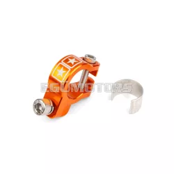 Exhaust Clamp Stage6 Alu CNC Orange