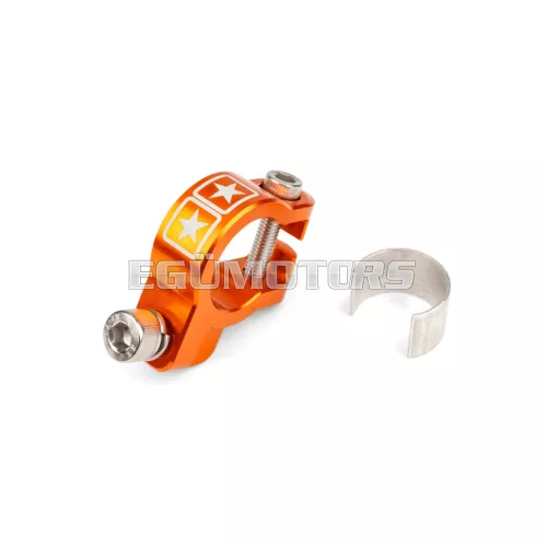 Exhaust Clamp Stage6 Alu CNC Orange