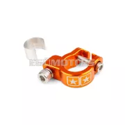 Exhaust Clamp Stage6 Alu CNC Orange