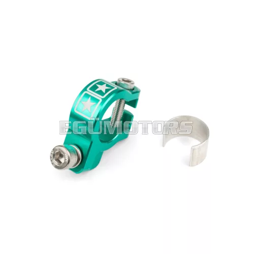 Exhaust Clamp Stage6 Alu CNC Turquoise
