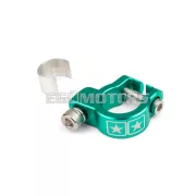 Exhaust Clamp Stage6 Alu CNC Turquoise