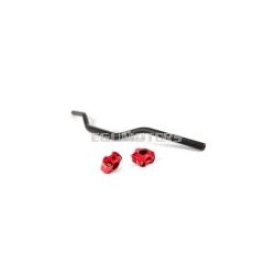 Handlebar + Clamps 28mm Str8 black / red