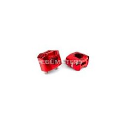 Handlebar Clamps 22 - 28mm red