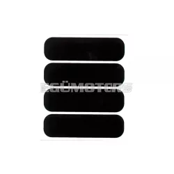 STR8 sisakmatrica fényvisszaverő, 4 db, fekete