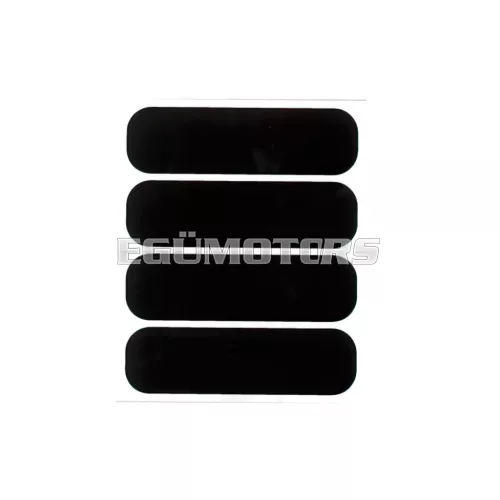 STR8 sisakmatrica fényvisszaverő, 4 db, fekete