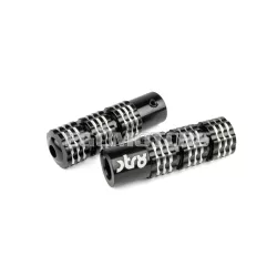 STR8 lábtartó Ultra Grip alumínium, fekete