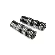 STR8 lábtartó Ultra Grip alumínium, fekete