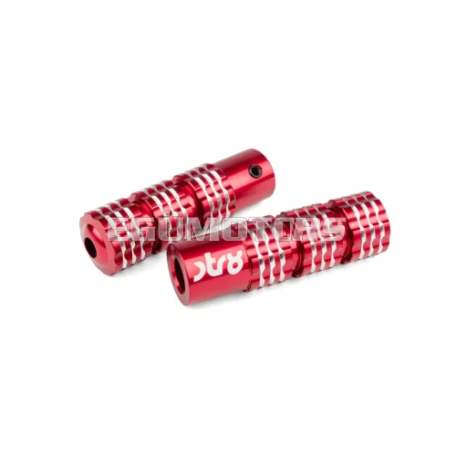 STR8 lábtartó Ultra Grip alumínium, piros