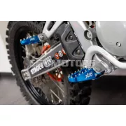 STR8 MX Evo CNC lábtartó készlet kék, Derbi