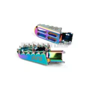 STR8 MX Evo CNC lábtartó készlet neokróm, Derbi