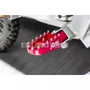 STR8 MX Evo CNC lábtartó készlet piros, Derbi