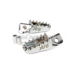 STR8 MX Evo CNC lábtartó készlet ezüst, Derbi