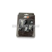 STR8 MX Evo CNC lábtartó készlet ezüst, Derbi