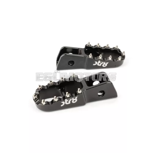STR8 MX Evo CNC utas lábtartó készlet fekete, Derbi