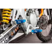 STR8 MX Evo CNC utas lábtartó készlet kék, Derbi