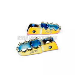 STR8 MX Evo CNC utas lábtartó készlet neokróm, Derbi