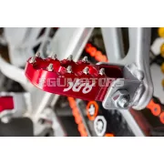 STR8 MX Evo CNC utas lábtartó készlet piros, Derbi