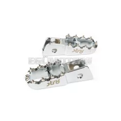 STR8 MX Evo CNC utas lábtartó készlet ezüst, Derbi