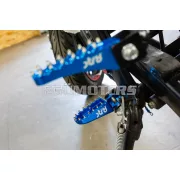 STR8 MX Evo CNC lábtartó készlet kék, Rieju MRT