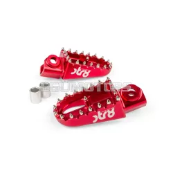 STR8 MX Evo CNC lábtartó készlet piros, Rieju MRT