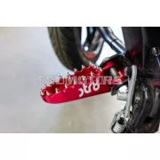 STR8 MX Evo CNC lábtartó készlet piros, Rieju MRT