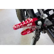 STR8 MX Evo CNC lábtartó készlet piros, Rieju MRT
