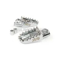 STR8 MX Evo CNC lábtartó készlet ezüst, Rieju MRT