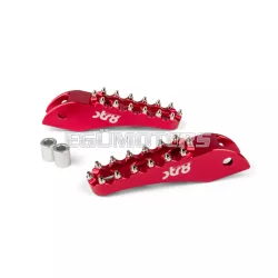 STR8 MX Evo CNC utas lábtartó készlet piros, Rieju MRT
