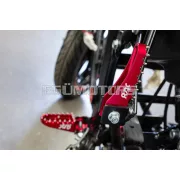 STR8 MX Evo CNC utas lábtartó készlet piros, Rieju MRT