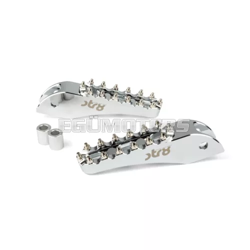 STR8 MX Evo CNC utas lábtartó készlet ezüst, Rieju MRT