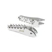 STR8 MX Evo CNC utas lábtartó készlet ezüst, Rieju MRT