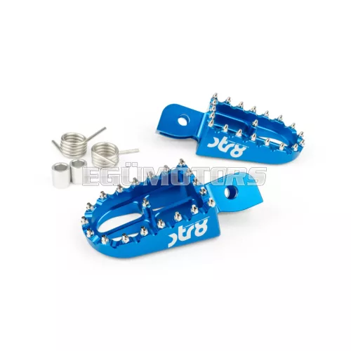 STR8 MX Evo CNC lábtartó készlet kék, Beta RR 50