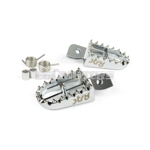 STR8 MX Evo CNC lábtartó készlet ezüst, Beta RR 50