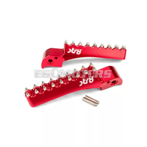 STR8 MX Evo CNC utas lábtartó készlet piros, Beta RR 50 (2021-ig)