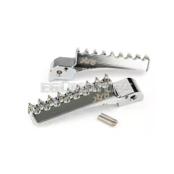   STR8 MX Evo CNC utas lábtartó készlet ezüst, Beta RR 50 (2021-ig)