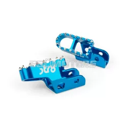 STR8 MX Evo CNC lábtartó készlet kék, Sherco 50