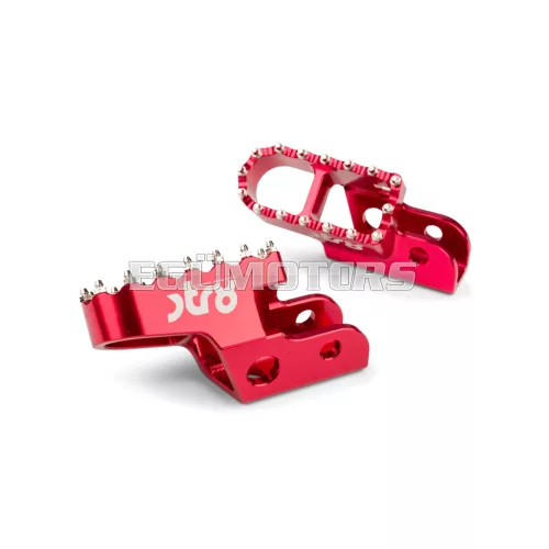 STR8 MX Evo CNC lábtartó készlet piros, Sherco 50