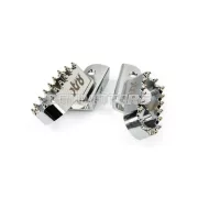 STR8 MX Evo CNC lábtartó készlet ezüst, Sherco 50