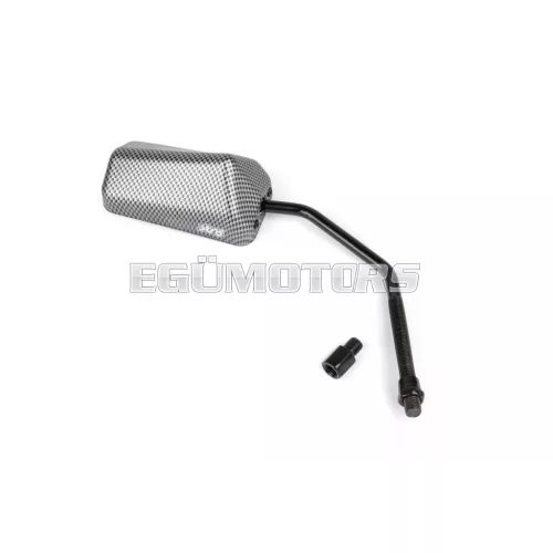 STR8 tükör F1 bal/jobb, jobbmenetes, D.10mm, matt karbon