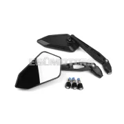 STR8 tükör készlet jobb + bal, közútra engedélyezett, fekete