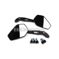 STR8 Street II tükör készlet M8/M10 adapterrel, fekete