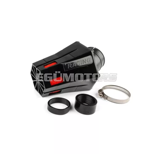 STR8 Evo légszűrő 28/35mm, PHVA/PHBN 30°, fekete/piros