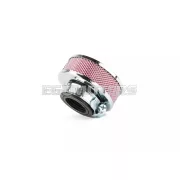 STR8 légszűrő extra lapos, 28/35mm, PHVA/PHBN, króm/piros