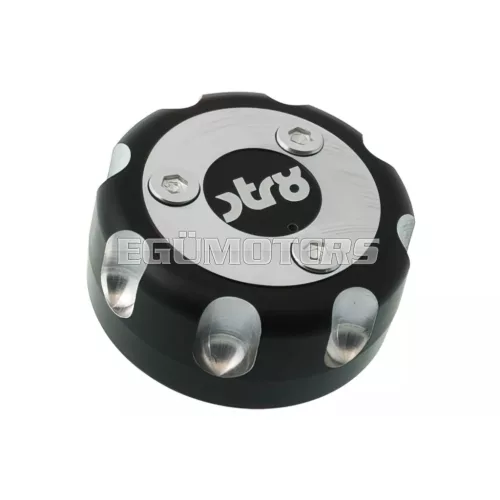 STR8 CNC tanksapka fekete, Yamaha / MBK / Derbi Senda