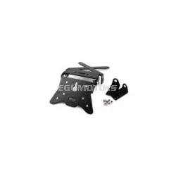 License Plate Holder adjustable aluminium black