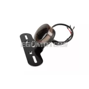 STR8 LED hátsó lámpa kör, fekete, rendszámtartóval