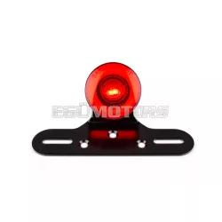 STR8 LED hátsó lámpa kör, piros, rendszámtartóval